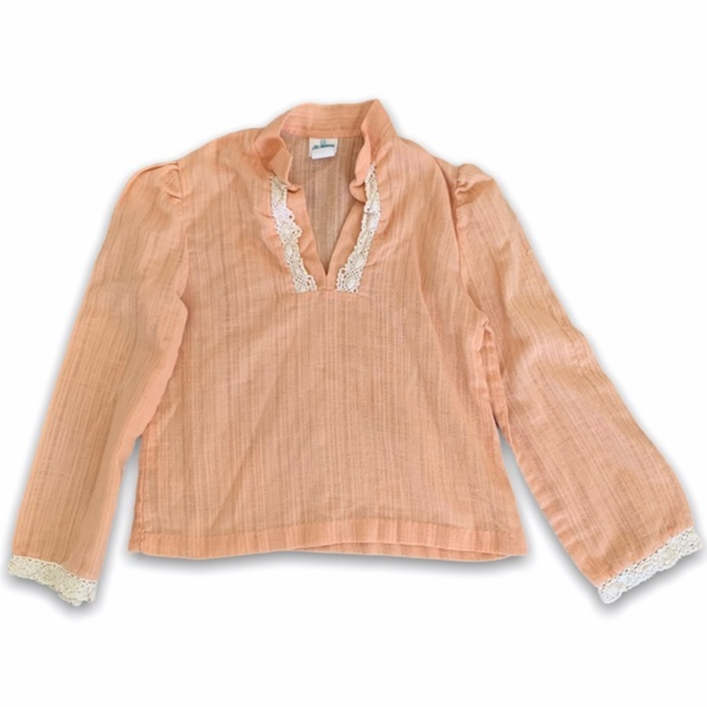 Vintage 70s Long‎ Sleeve Blouse